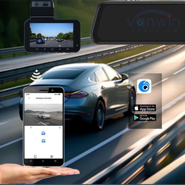 1080P Front And Rear Dual Recording Driving Recorder Supporting GPS WiFi Monitoring Camera