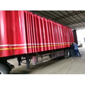 China Rainproof Truck PVC 900gsm Tarpaulin Side Curtain wholesale