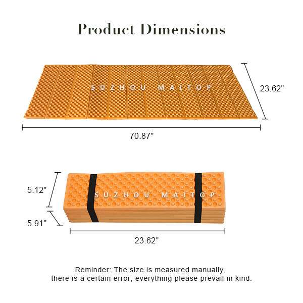 XPE Camping Mat Closed Cell Foam Mattress Camping For Backing