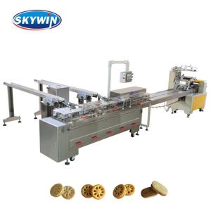 Full Automatic Cream Biscuit Sandwiching Machine With High Speed Packaging