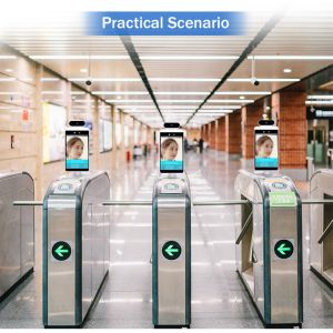 8 inch Face Recognition Temperature Kiosk touchless Temperature Screening Kiosk