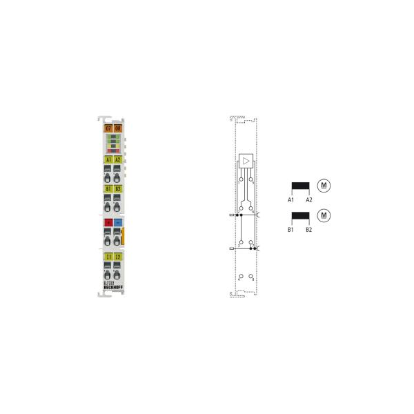 EL7332 Beckhoff EtherCAT Terminal 2-channel Motion Interface, DC Motor, 24 V DC, 1 A