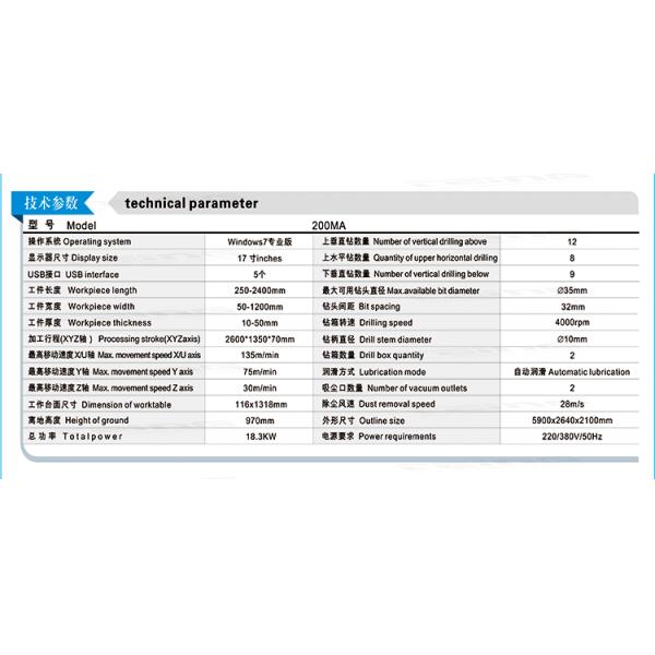 Drilling Wood Panel Holes TEING CNC Wood Drilling Machine 6 Sides Drill Cnc Boring Machine