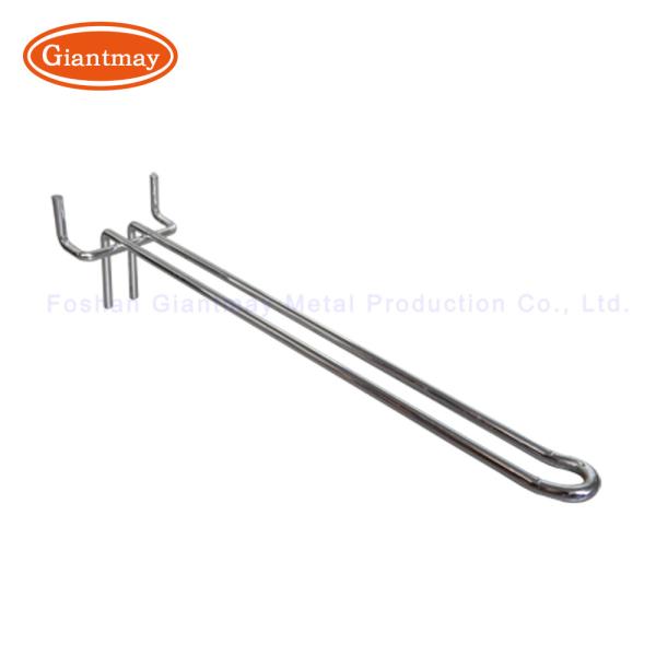 Euro Prong Peg Board Metal Display Hook Customized Logo