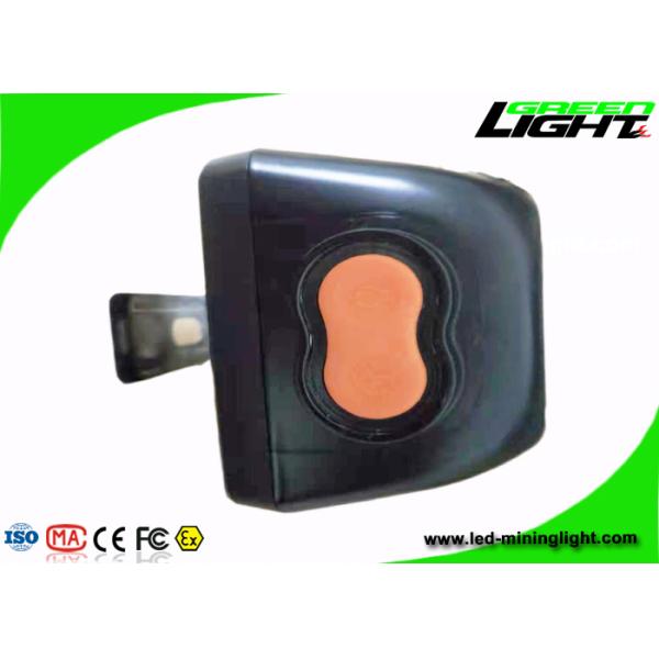 Waterproof Digital Screen Miner Cordless Cap Lamp 4000 lux Silicone Button with Safety Rope ABS PC