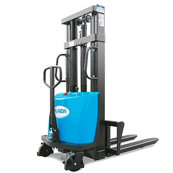 Standing-Drive Pallet Lifter Longer Use Time Stronger Lifting Ability Electric Fork Lift Full Electric Stacker