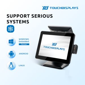 Aluminum Casing Android Restaurant POS 15 Inch