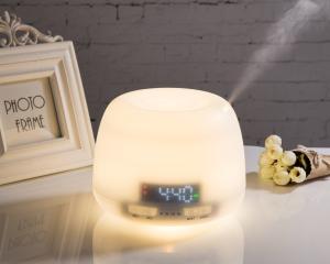 China Working Time Settable 400ml Aroma Diffuser With Alarm Clock wholesale