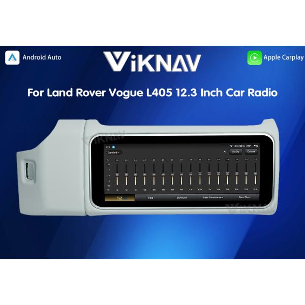 Viknav 12.3 Inch Touch Screen Car Radio For Land Rover Range Rover Vogue L405 2013-2017 Multimedia Player GPS Navigation Head Unit (Ivory)