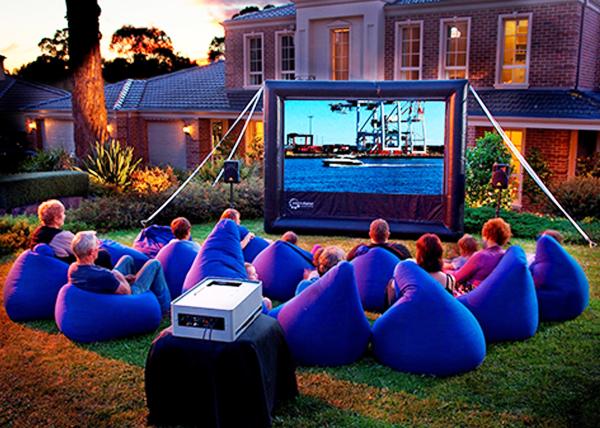 Quality Outdoor Event Protable projector screen High quality Inflatable movie projector screen for sale