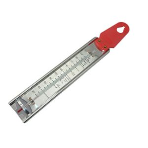 China Household Glass Candy Deep Fry Thermometer With Stainless Steel Housing wholesale