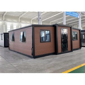 China 20-foot red brick pattern expansion container house wholesale