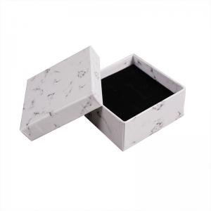 China Marbled Jewelry Packaging Box For Earrings Ring Necklace Bracelet wholesale