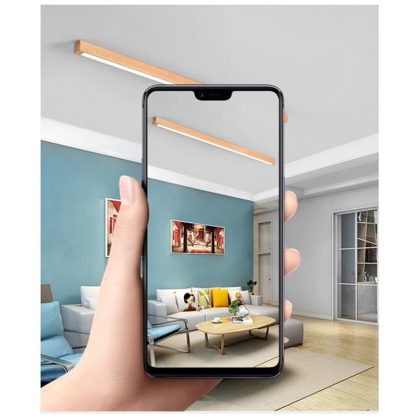 Long ceiling ceiling light porch wooden lamp aisle corridor wall hanging line log led lights（WH-WA-47)