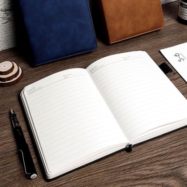 Thickening A5 PU Leather Diary Notepad with Customized Hardcover Planner Journal Notebook