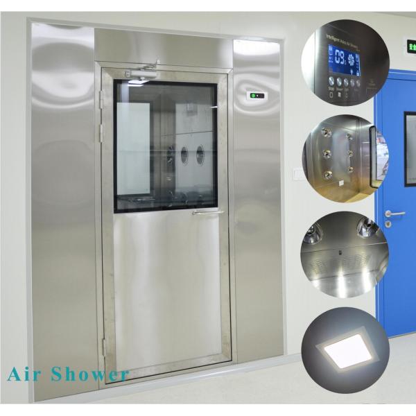 1.1KW 220V Clean Air In Shower Full Stainless Steel Double Automatic Door Air Shower Cabinet