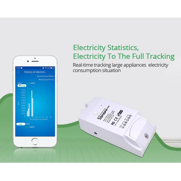 Smart Pow R2 16a 3500w Wifi Switch Controller Real Time Power Consumption Monitor Measurement