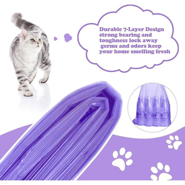 Custom Fragrance Odor Away Nappy Refill Bags Degradable Nappy Bin Pail Refill Bags Pack Cat Litter Pail Liner Refills Bags
