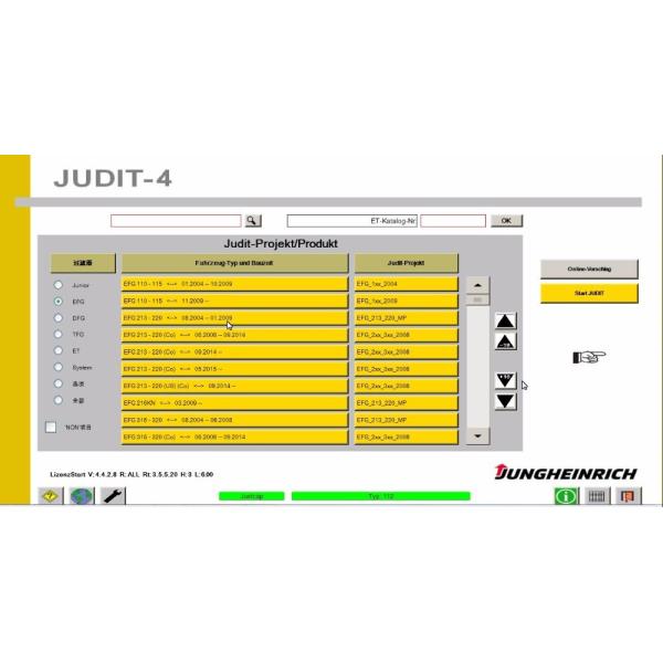 JUDIT-4 Jungheinrich Forklift Diagnostic Scanner Kit Judit Box Incado With Cables