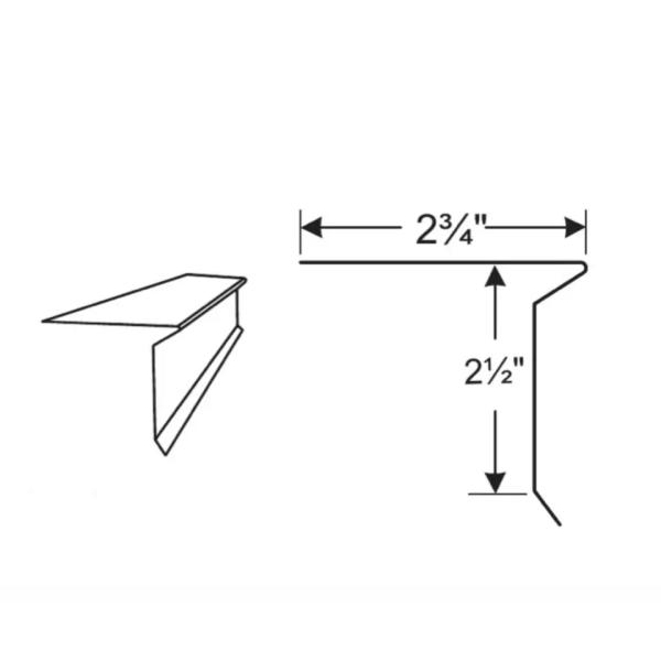 1.5''*1.5'' Flashing Drip Edge Roll Forming Machine Metal Sheet Roof Eave Trim