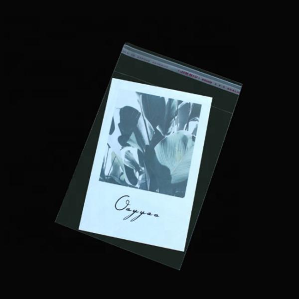 Custom Clear CMYK Self Adhesive Plastic Bag Cellophane OPP BOPP