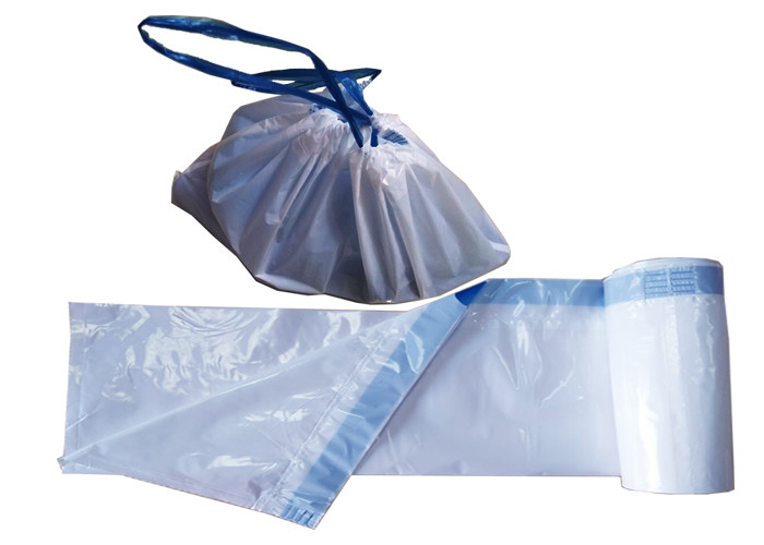 China Leakproof Recyclable Reusable Bags Poly Drawstring Trash Bags wholesale