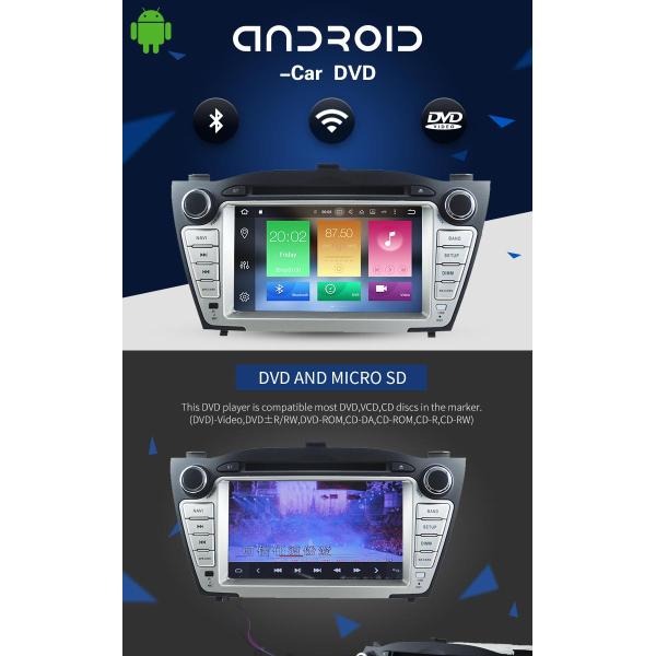Android 8.0 Hyundai Car DVD Player With Muti Language SD FM MP4 USB AUX