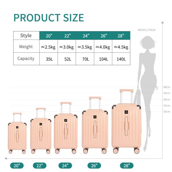 Aluminum alloy trolley suitcase 20/24/28 Large Black heavy-duty spinner Luggage suitcase set with TSA Lock,carry on suitcase,hard shell luggage cases
