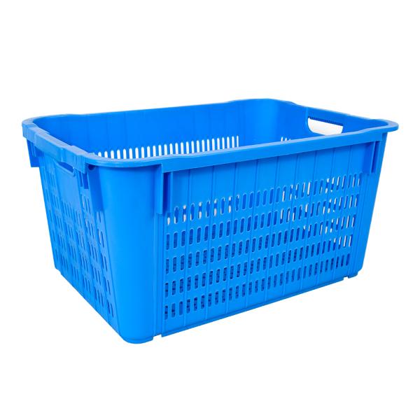 Mesh Ventilated Plastic Basket for Convenient Nesting and Eco-Friendly Moving