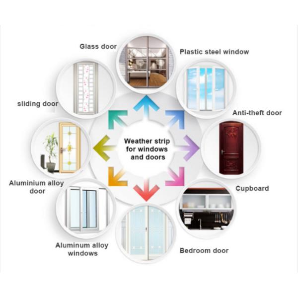 Adhesive mohair strip silicone rubber strip for shower room door