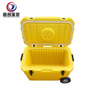 China Yellow Rotomolded Lunch Box Featuring Convenient Tie Down Points wholesale