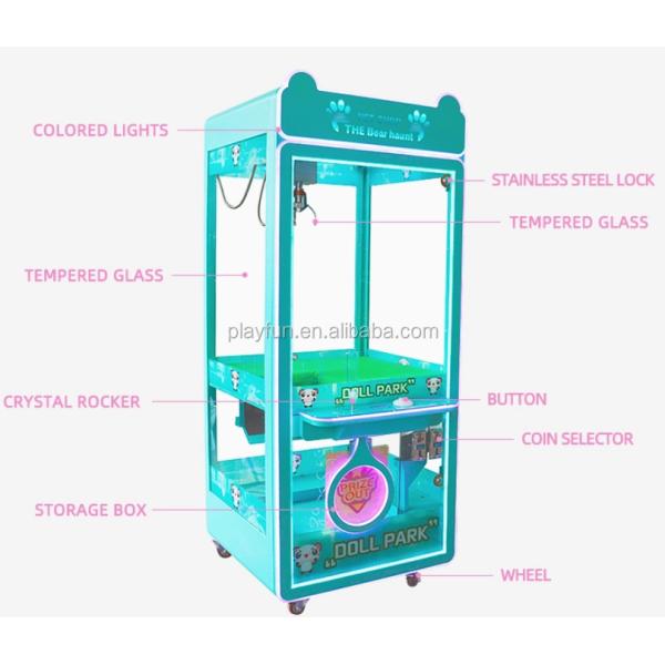 Factory Price Cheap Coin Operated Doll Claw Crane Machine Plush Toys Claw Machine