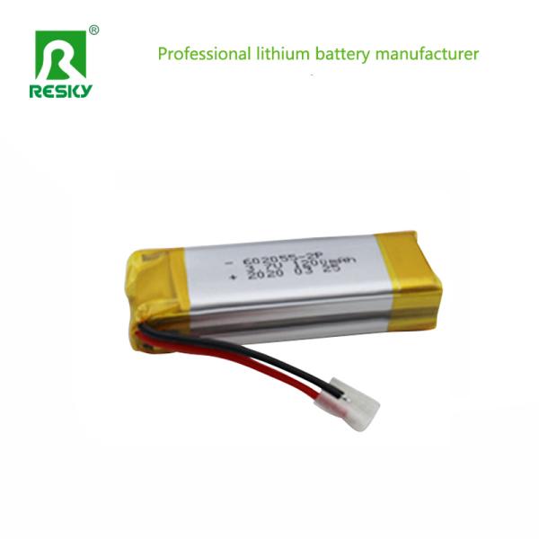 Custom Lipo Battery Pack 602055 3.7V 2P 600mAh 1200mAh For Medical Device
