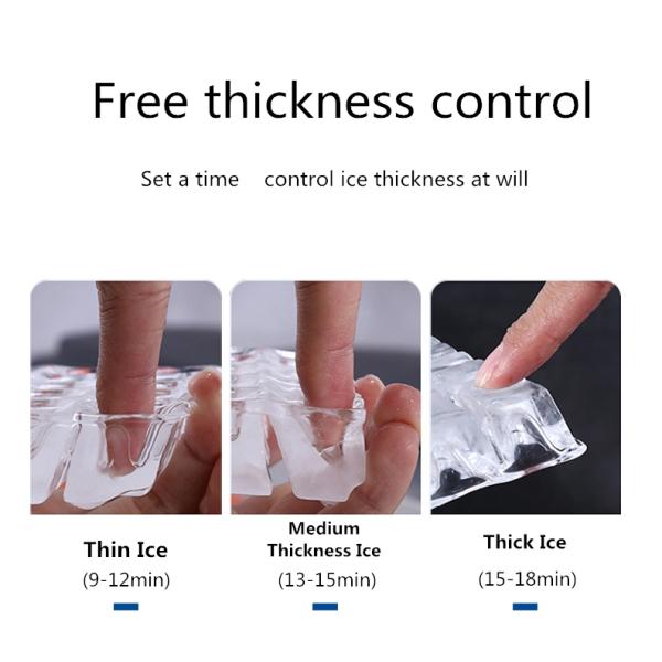 Water Cooled 110lbs Daily Output Commercial Bar Ice Maker for Hotel