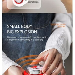 Round Magnet Kitchen Timer , Safe Mini Circle Digital Cooking Timer