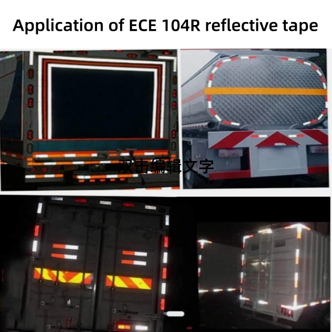 ECE 104 Conspicuity Making Self-adhesive Micro Prismatic Reflective Tape for Truck, Lorry