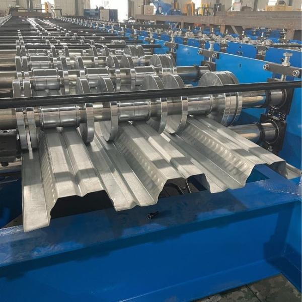 Floor Decking Roll Forming Machine Wall Panel Metal Sheet Machine For Colored Glazed Steel