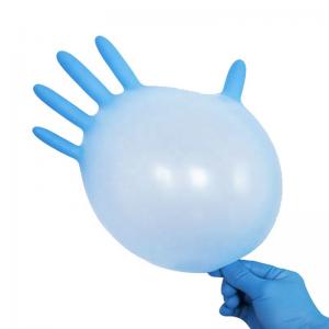 China ASTM D6319 Blue 6 Mil Disposable Nitrile Gloves For Mechanics wholesale