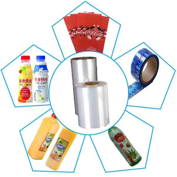 Disposable Odorless Drink Bottle Labels Packaging With Hologram Or Hot Foil Shrink films