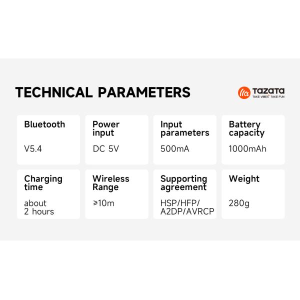 TAZATA NEOS: Elevate Your Audio Experience with this headphone -42 DB Depth of Noise Reduction