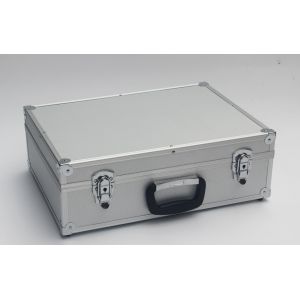 China Silver Aluminum Tool Case With Pick And Pluck Foam Insert wholesale