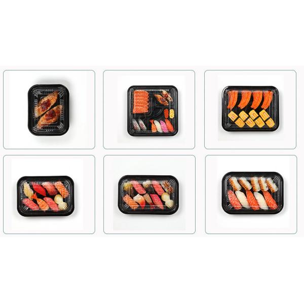Food Grade PP Disposable Takeaway Containers Rectangular Transparent