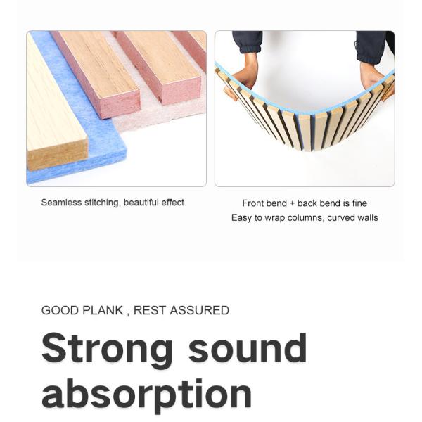 Factory Direct Sales Solid Wood Panel Interior Decoration Materials Wooden Acoustic Panel