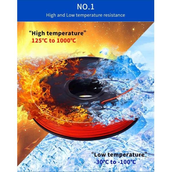 5 Pins 200C Custom Electrical Wire Telfon Insulation Jacket Heating Cable