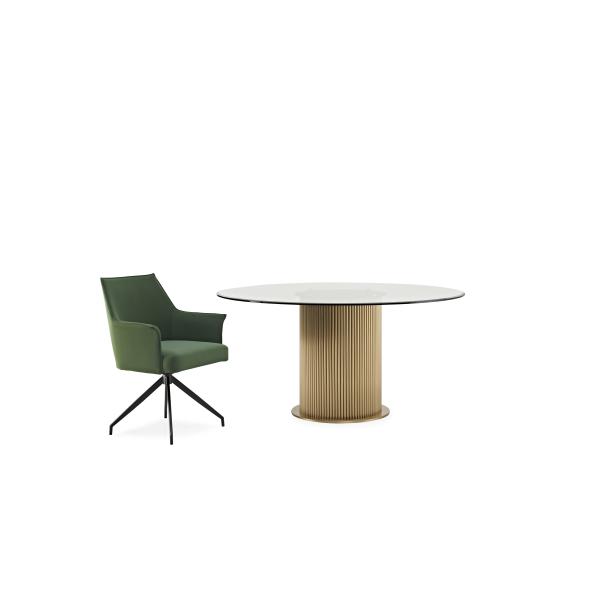 Dining Room Furniture Stainless Steel Tables French Style Tempered Glass Dinning Table Set