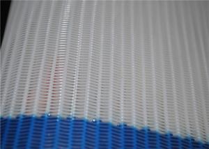 China White MSDS Polyester Mesh Belt Customized Width And Ring Diameter wholesale