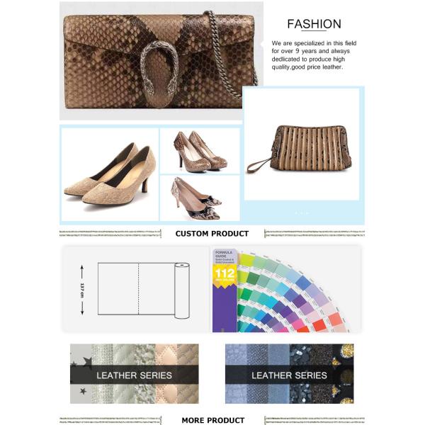 Flexible Faux Vinyl Fabric , Quilted Pleather Fabric Stretch Imitation Patterned