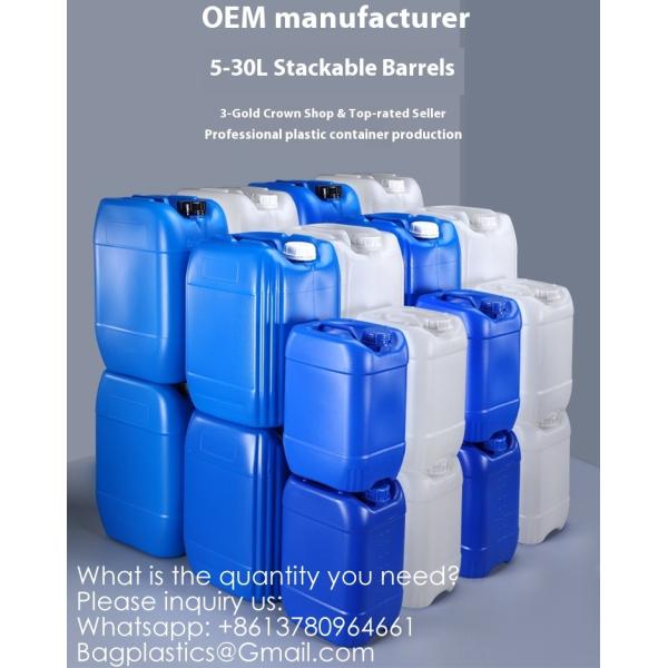 Plastic Jerry Can Square Bucket With Lid For Sealing Chemical Waste Recyclable 5L 10L 20L 25L 30L Thickened Chemical Plastic Drum Plastic Barrel