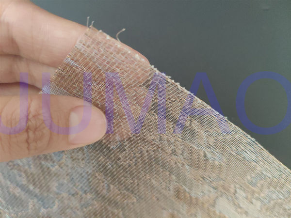 2m*3m Laminated Glass Mesh Silvered Treatment for Interior / Exterior Decoration