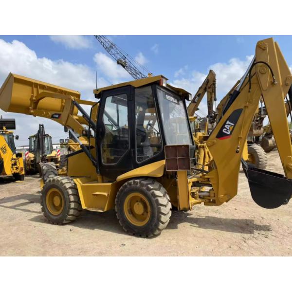CAT 416E Second Hand Backhoe Loaders Digger With 71KW Engine Power